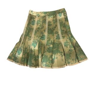 Odille (Anthropologie) Sz.12 cotton skirt just dry cleaned! Pleated beautiful